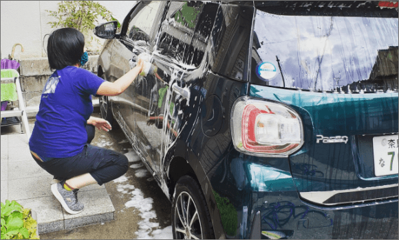洗車作業